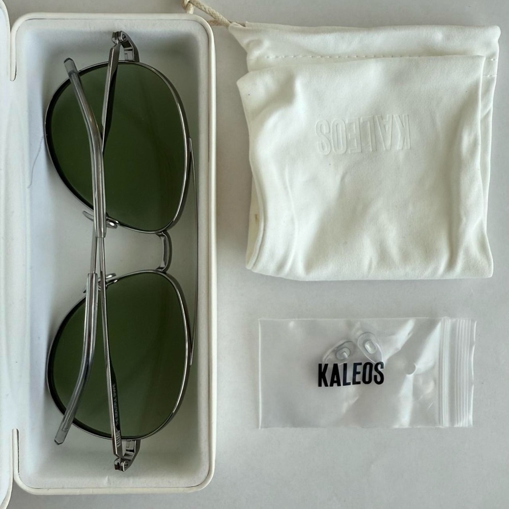 Kaleos Strauch Titanium Aviator Sunglasses - super lightweight New
